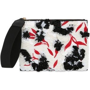 marni sequins and leather clutch